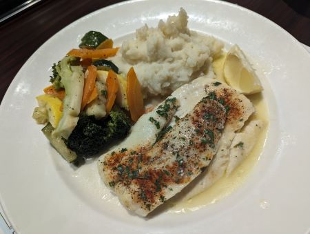 Betsy Ross Diner
                                                Broiled sole with lemon
                                                and butter